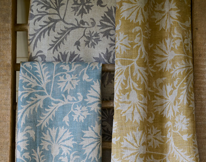 RHS 2023 fabric collection - Gertrude Jekyll Meadow Flower Reversed